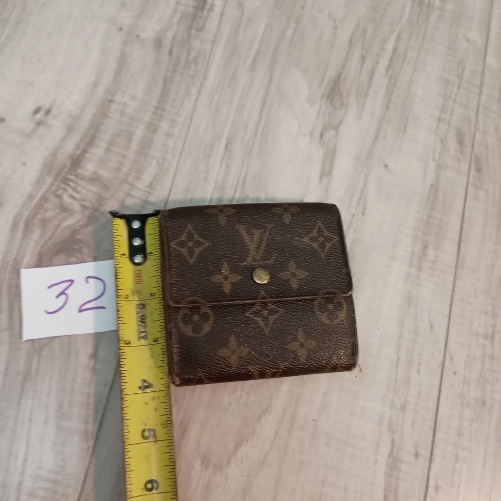 Authentic Louis Vuitton Monogram Portefeiulle Elise Trifold Wallet